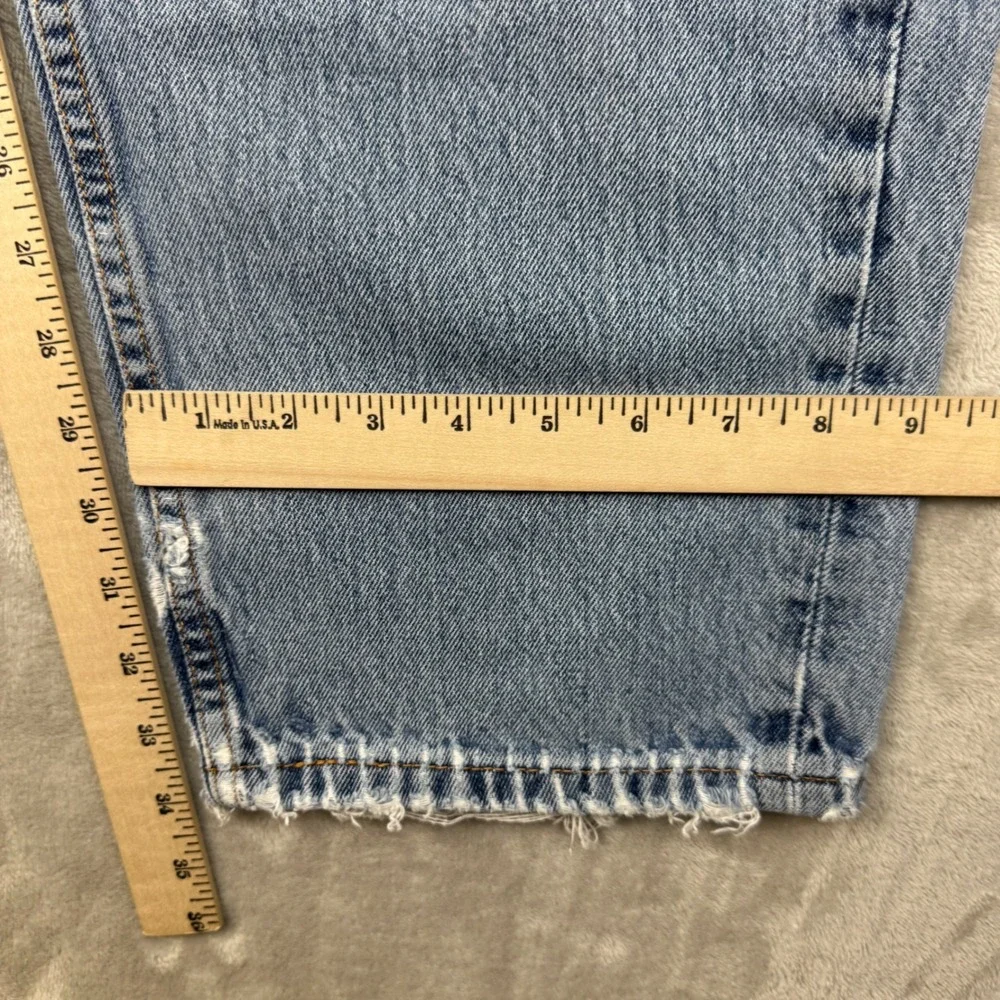 Levis 560 Jeans Mens 38x34(Fits 36) Relaxed Tapered 90s Vintage Light Wash Denim